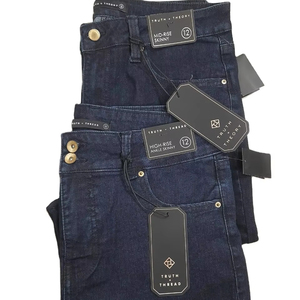 Jean décontracté pour femmes, taille haute, jambe large classique, pantalon ample et déchiré, jean pour femmes, jean baggy avec déchirure au genou - Product Image 3