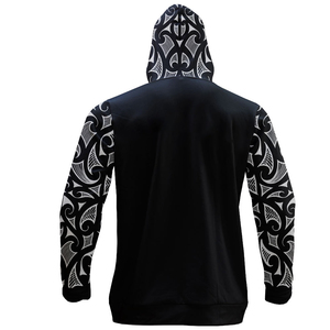 Sudadera con capucha deportiva personalizada de alta calidad, forro polar de poliéster transpirable, estampado sublimado Unisex sólido, precio barato al por mayor para invierno - Product Image 3
