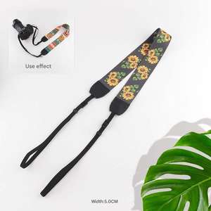 Patrón exquisito solo hombro bandolera correa de cámara fuerte al aire libre portátil SLR Micro cinturón cuello colgante una correa de hombro - Product Image 3