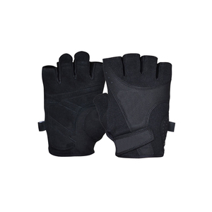 Gants de gymnastique en coton demi-doigt de poids lourd pour hommes et femmes avec paumes rembourrées Support de poignet à forte adhérence pour l'entraînement de levage - Product Image 1