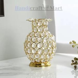 Elegante florero cilíndrico de metal con acabado plateado, elegante exhibición de piso para el hogar y el jardín, hecho de hierro - Product Image 3