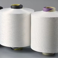 Fil brut 100 % polyester DTY 110D/36F/2 ou 220D/72F directement de l'usine pour tricot et tissage, fil à coudre antibactérien en gros
