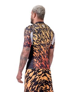 Vente en gros de t-shirts de natation Jiu Jitsu Fitness imprimés avec logo personnalisé à manches courtes MMA pour hommes Bjj Rashguard Rash Guard - Product Image 6