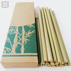 Meilleures ventes de pailles en bambou réutilisables écologiques Accessoires de bar avec logo personnalisé pour boire emballés dans une boîte - Product Image 2