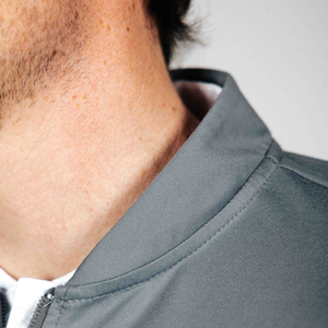 เสื้อสวมศีรษะซิปครึ่งซิปสำหรับผู้ชายเสื้อออกกำลังแขนยาวเสื้อ1/4ออกกำลังกายผ้าไนลอนสแปนเด็กซ์ปรับแต่งได้ - Product Image 2