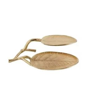 Venta caliente personalizable hogar decorativo bandeja para servir mejor calidad duradero aluminio Metal artesanía esencial para Cocina - Product Image 2
