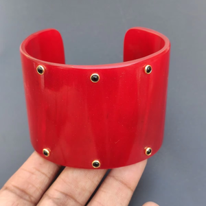 High Quality Handmade Natural Buffalo Cow Horn <b>Cuff</b> Bangle New <b>Fashion</b> Romantic Wedding Jewelry Party Wear Customized Crescent - Product Image 1