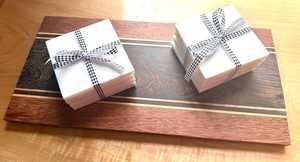 Ensemble de 4 sous-verres en marbre naturel, sous-verres en pierre, cadeau de pendaison de crémaillère, vaisselle de luxe - Product Image 6