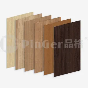 Manufacturer Price House Siding Interior Decorative PVC Board WPC Wooden Veneer Wall Panel Sheet