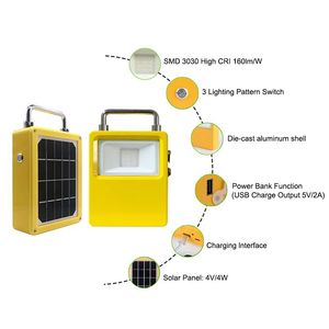 Iluminación de Emergencia Solar IP65 con <span class=keywords><strong>Focos</strong></span> Recargables de 10W para Jardín, Paisajismo y Uso en Carreteras - Product Image 3