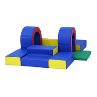 Terrain de jeu intérieur pour enfants, mousse Pastel, jeu doux, Tunnel, arche, bloc, grimpeurs, équipement, vente en gros, équipement scolaire, 50 ensembles
