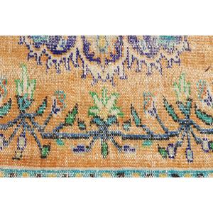 Tapis turc 5,7 x 9,6 pieds, grand tapis vintage, tapis ombré orange - Product Image 5