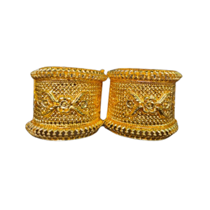 Ensemble de bracelets de style moderne plaqué or 22 carats pour femmes portant des bijoux par les exportateurs - Product Image 2