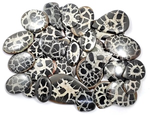 Cabujón de Septaria Negra Natural Pulido a Mano, Piedra Preciosa Suelta al por Mayor para Joyería con Alambre - Product Image 5