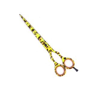 Salon professionnel coupe de cheveux ciseaux de coiffeur en acier inoxydable papier personnalisé enduit ciseaux de beauté fournitures de Salon de coiffure droite - Product Image 1