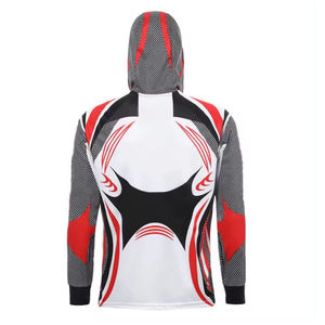Sublimación de los hombres Sudadera CON CAPUCHA DE PESCA Protección solar hombres Sudadera con capucha al aire libre Proveedor al por mayor Hombres Sudadera con capucha de pesca con logotipo personalizado - Product Image 6