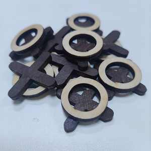 Jeu de société en bois Tic Tac Toe découpé au laser, jeu de stratégie classique pour deux joueurs, pour le divertissement familial éducatif et les divertissements en intérieur - Product Image 2