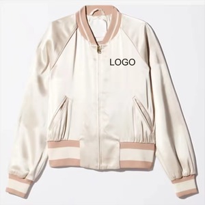 Custom logo New Arrival 2025 Women Clothing <b>Jacket</b> Blank Versity <b>Jacket</b> Pu Long Sleeve Crop <b>Bomber</b> <b>Baseball</b> Winter Women <b>Jacket</b> - Product Image 6