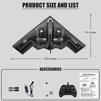 Offre Spéciale FX632 B-2 furtif RC avion modèle 2.4Ghz télécommande mousse avion jeté à la main aile fixe Drone jouets RC jouets cadeaux