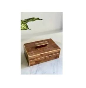 Best Selling Luxury Modern Polished Wooden Jewelry Storage Box Handmade India Natural Rosewood Velvet Interior Eco-Friendly - Product Image 3