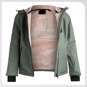 Personnalisable usine extérieur Softshell vestes pour hommes imperméable coupe-vent randonnée manteau fermeture éclair Denim Vintage hiver - Product Image 6