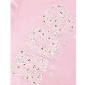 เสื้อฮู้ดไหมพรมฟลีซทรงโอเวอร์ไซส์สำหรับผู้หญิง รุ่นใหม่ล่าสุด สไตล์สตรีทแวร์ สีชมพู ผลิตจากผ้าฝ้าย 100% ผลิตในบังกลาเทศ - Product Image 2