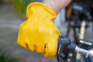 Nouveautés Gants de conducteur de travaux de construction en cuir de vachette grain durable Protection des mains Gants de conduite de travail industriel - Product Image 4