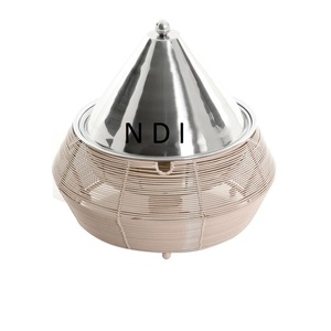 Latest Design Custom Finishing Stainless Steel Decorative Food Serving Pot <b>Royal</b> Hotel <b>Catering</b> Used Hot Food Server - Product Image 6