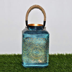 โคมไฟแก้วใส่เทียนทีไลท์สำหรับตั้งโต๊ะไฟกลางคืนและของตกแต่งบ้าน - Product Image 5