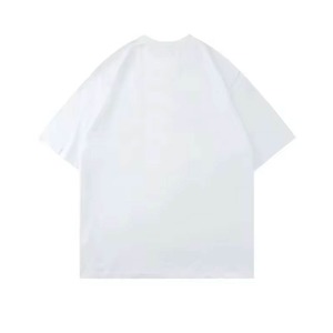 เสื้อยืดผ้าฝ้าย100% สำหรับผู้ชายทรงหลวมพิมพ์ลายวัสดุหนาเสื้อยืดสำหรับผู้ชายเสื้อผ้าสไตล์ใหม่ - Product Image 5