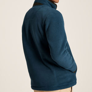 Jersey hecho a medida de alta calidad con cremallera, suéteres de invierno de lana para hombre, logotipo personalizado, ropa de calle lisa, jersey con cremallera de cuarto - Product Image 2