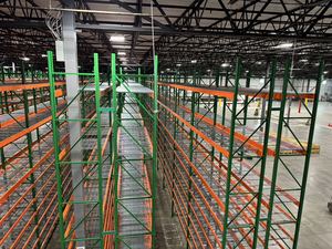 <b>Industrial</b> Steel Heavy Duty Durable Pallet Storage Rack Teardrop Uprights System 5-Layer Warehouse Storage <b>Shelves</b> Made Vietnam - Product Image 2