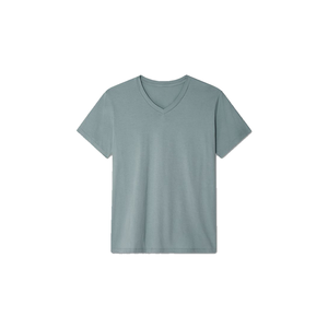 เสื้อยืดแขนสั้นสำหรับผู้ชายผ้าคอตตอน100% สีขาวดำคอกลมลายโมเสก - Product Image 5