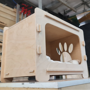 Maison pour chat en bois à plusieurs niveaux XWOOD avec balcon, cachette intérieure, tour, maisonnette détachable en kit pour chats CH12 - Product Image 6