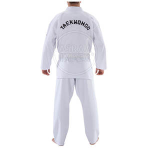 ชุดกีฬาเทควันโดเครื่องแบบศิลปะการต่อสู้ชุดเทควันโดระบายอากาศได้ดีดีไซน์ล่าสุด - Product Image 4