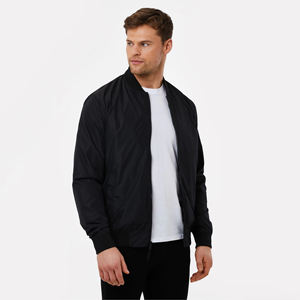 Chaqueta Bomber Negra de Invierno para Hombre, Colección de Invierno, Venta al por Mayor, Alta Calidad, Personalizada, Estilo Hip Hop, Chaqueta de Invierno con Cuello Alto, Chaqueta de Tela para Hombre - Product Image 5