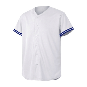 เสื้อเบสบอลซอฟต์บอลแบบระบายอากาศได้ดีสำหรับทีม แขนสั้น แบบติดกระดุม ป้องกันแบคทีเรีย แห้งเร็ว - Product Image 3