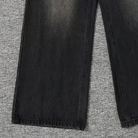 Pantalones Vaqueros de Estilo Japonés, Corte Holgado, Estilo Salvaje, para Hombre, Anchos, Rectos, de Diseñador, Corte Bootcut, Pierna Ancha, Crudos