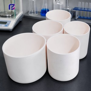 Crisol de alúmina cerámica de alta pureza 99% Al2O3 para fundición de oro, prueba de laboratorio y horno de mufla - Product Image 1