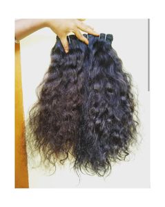 Extensiones de cabello rizado natural indio crudo, patrón de rizo, cabello recogido en templo, doble dibujado, paquetes de cabello humano virgen sin procesar - Product Image 5