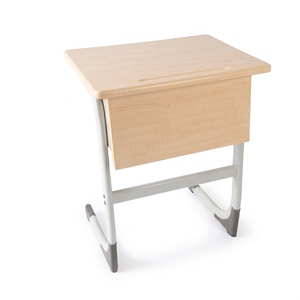 Bureau d'école moderne en bois ARSU avec plateau Verzalit, durable, pour un seul élève, usage hôtelier, mobilier de classe tendance, garantie 2 ans - Product Image 5