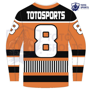 Vêtements de sport respirants de haute qualité, légers, bon fournisseur, logo personnalisé imprimé, nouvelle arrivée, maillot de hockey sur glace - Product Image 2