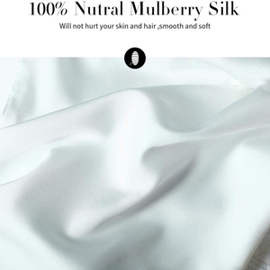 Taie d'oreiller en soie de mûrier pure accessoire de lit de luxe au toucher cool pour spa maison hôtel et voyage sommeil utilisation - Product Image 2