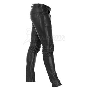 กางเกงหนังสำหรับผู้ชายกางเกงหนังมีโลโก้ของคุณเอง - Product Image 5