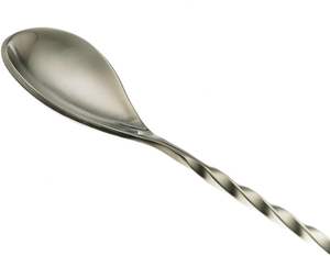 Agitador de cuchara de acero inoxidable chapado brillante, accesorios de barra ecológicos para mezclar cócteles - Product Image 3