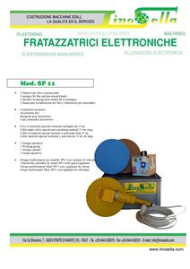 Máquina Eléctrica para Acabado de Yeso Lino Sella World, Fabricada en Italia, Motor Eléctrico 230V 50Hz, Automática, Alta Capacidad 60-80 Mq/h - Product Image 5