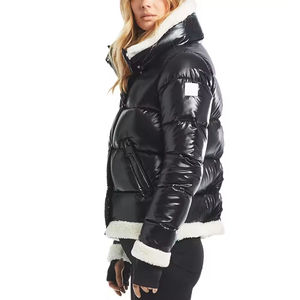 Veste matelassée à capuche de camouflage oversize de qualité supérieure pour hommes vestes imperméables matelassées personnalisées chaudes pour l'hiver - Product Image 2