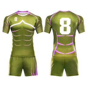 2025 venta al por mayor Camisetas De Rugby transpirables de alta calidad para hombres Jersey OEM ropa deportiva con transferencia de calor Logo diseño conjuntos uniformes - Product Image 1
