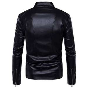 Blouson de motard en cuir noir personnalisé pour homme, veste de moto en cuir véritable, vêtement d'extérieur premium style Cafe Racer, classique, haute couture - Product Image 1