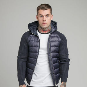 Nouvel arrivage de veste d'hiver matelassée brillante pour hommes coupe-vent veste à capuche épaisse et rembourrée - Product Image 4